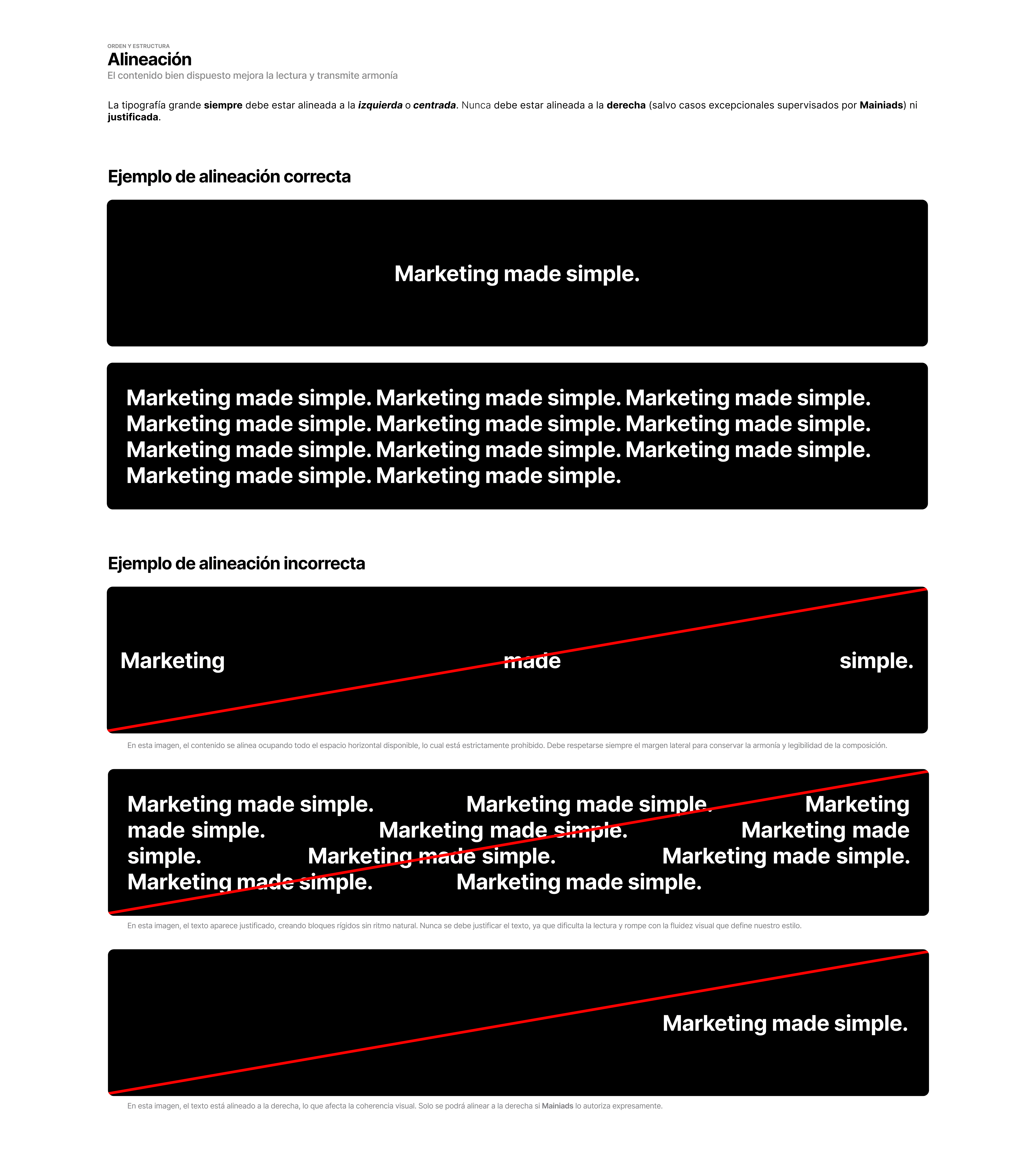 Página 10 — Reglas de alineación