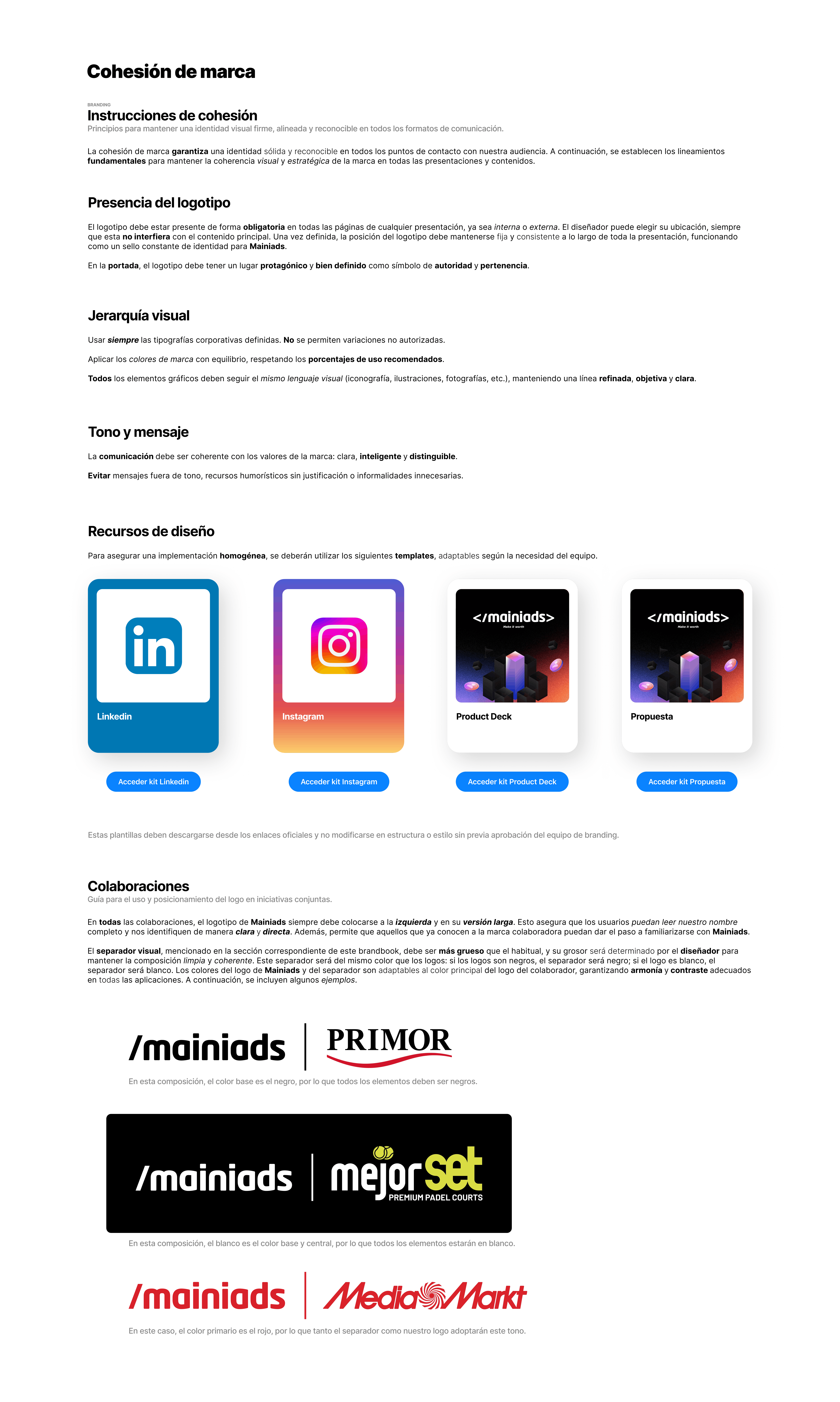 Página 17 — Cohesión de marca y co-branding