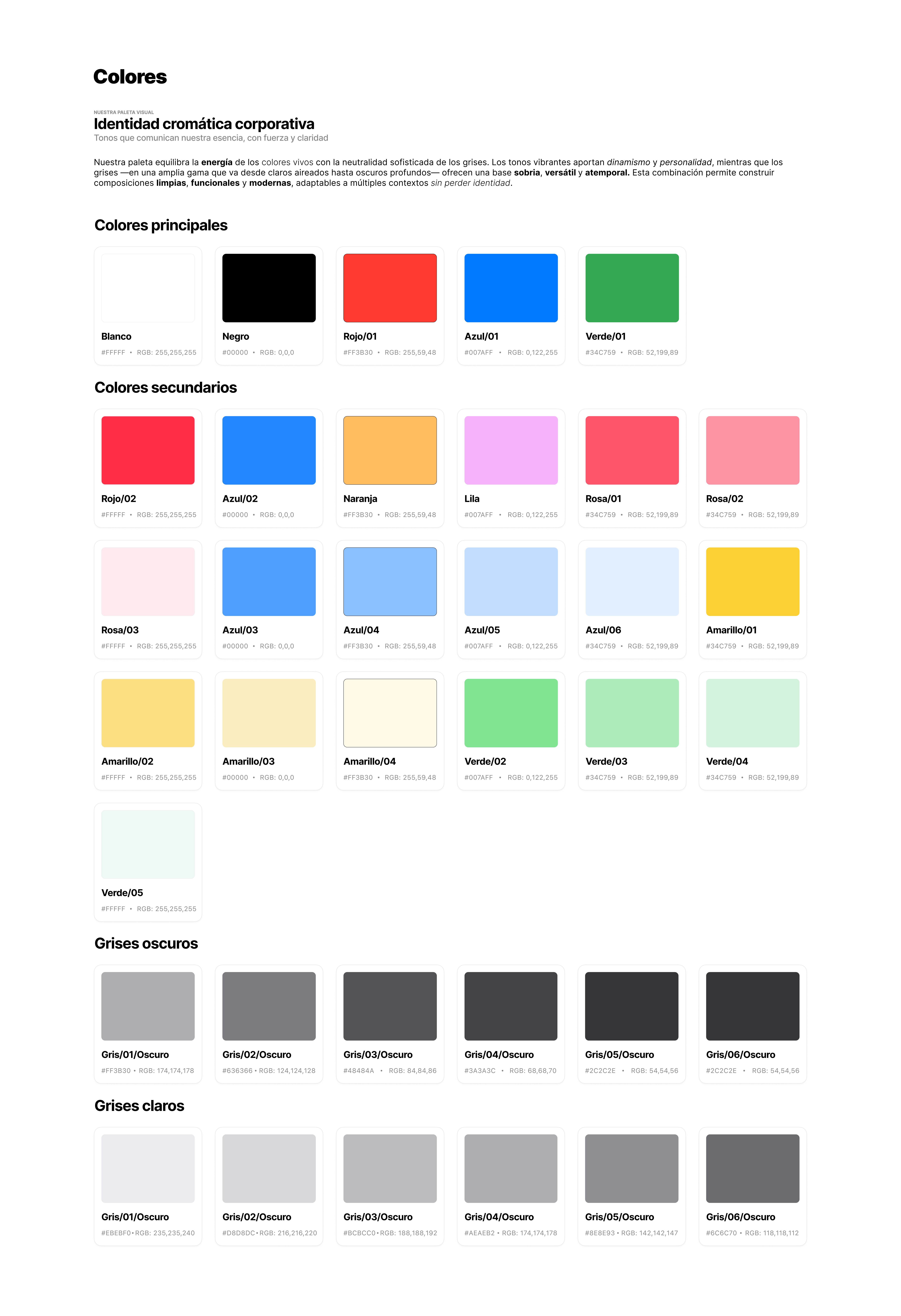 Página 7 — Paleta de colores corporativa